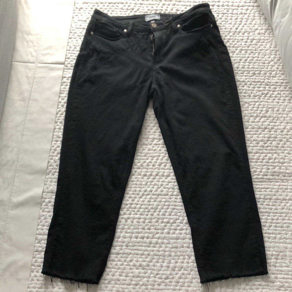 Paige Denim Co. Dylan Straight Frayed Jeans